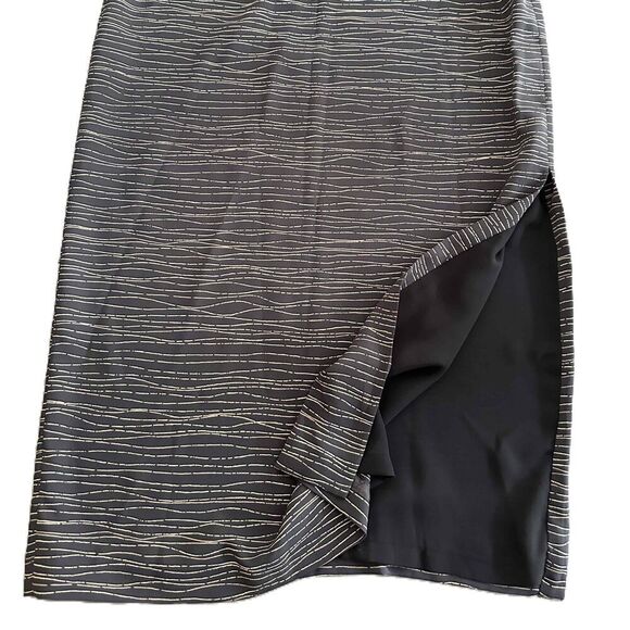 Vintage Patterned Slit Pencil Skirt Womens Size L - Picture 1 of 9